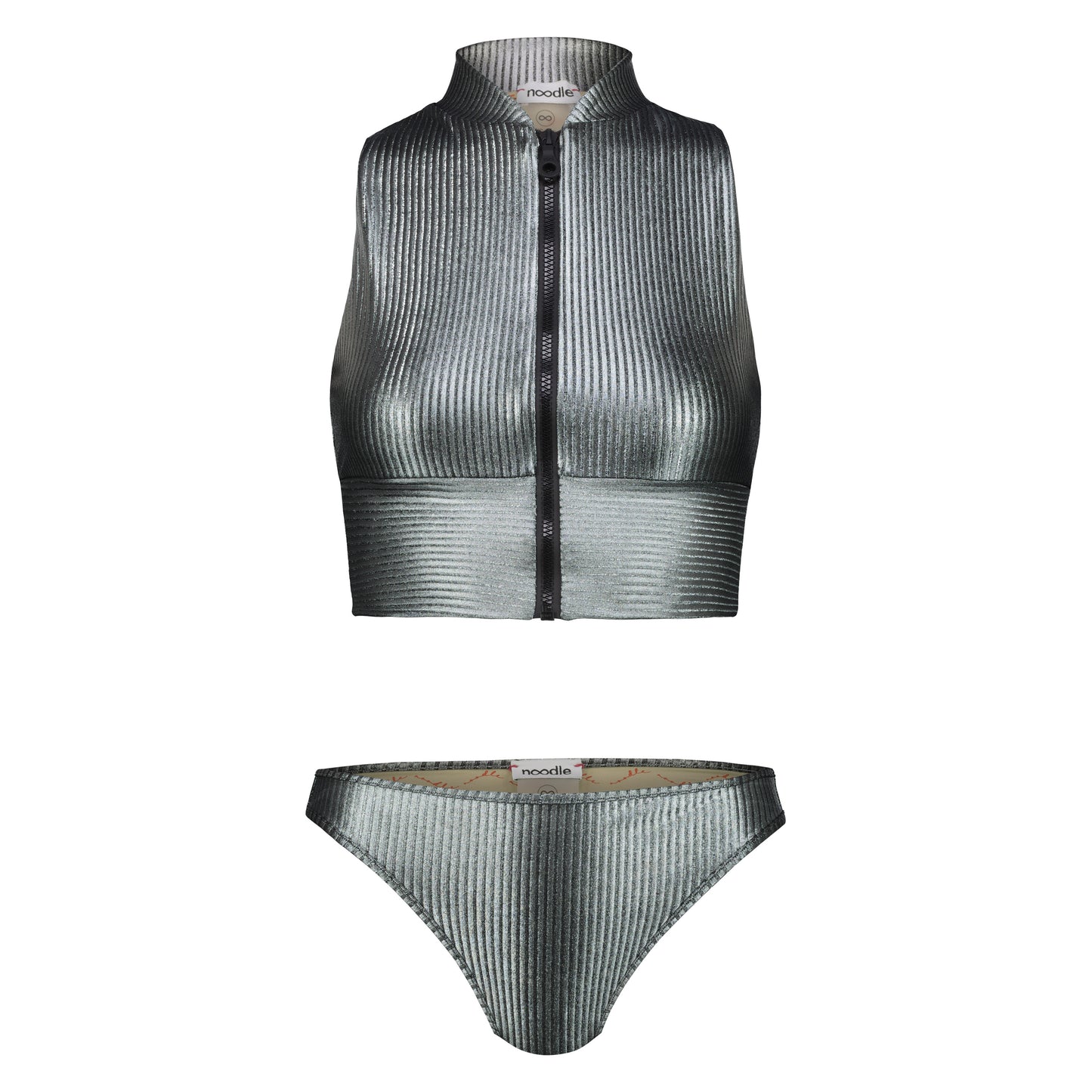 
                  
                    front of metallic ribbed bikini set Hari from 2024 Noodle Beachwear
                  
                